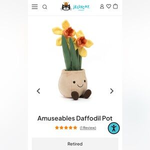 Jellycat Amuseables Daffodil Pot